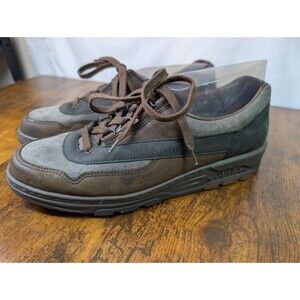 Mephisto Match Mens Sz. 7.5 Suede Comfort Gray/Brown Runoff Walking Casual Shoes